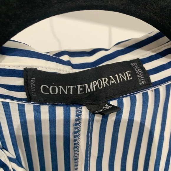 SIMON EXCLUSIF CONTEMPORAINE - stripes top sleeveless size medium - tunic - Picture 8 of 8